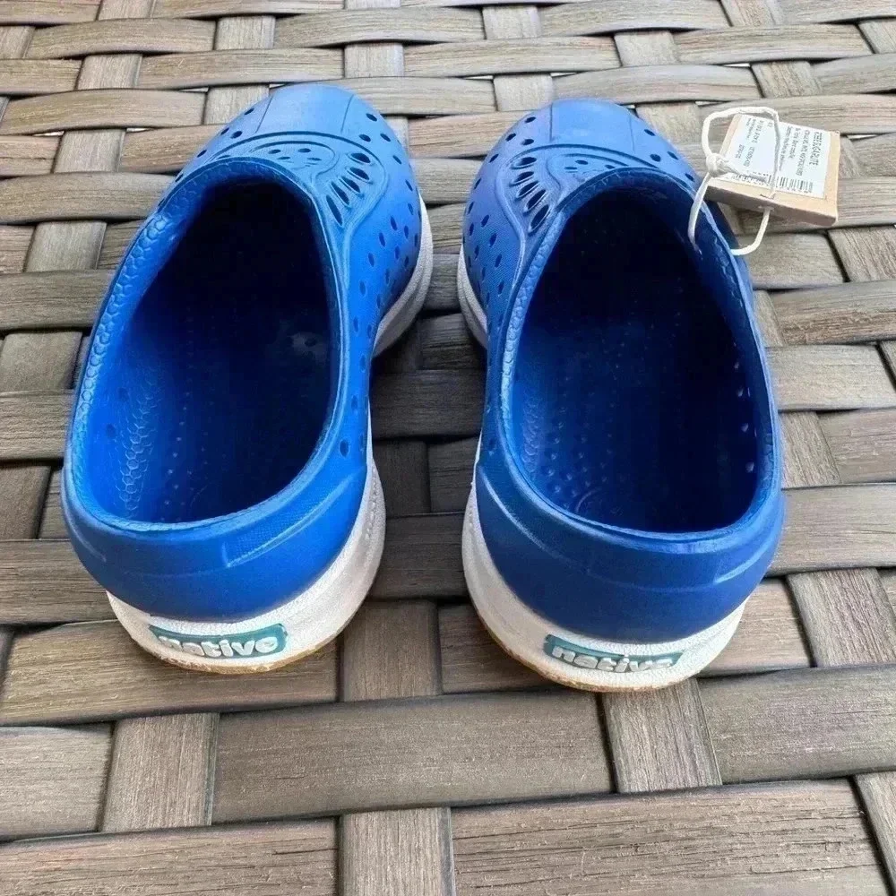 Native Kids Robbie Sugarlite - Victoria Blue/Shell White/Mash‎ Speckle Rubber C6